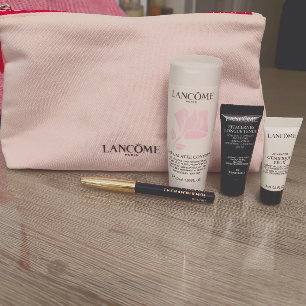 Lancome Pouch, 50ml Make-up Remover, 5ml & 3ml Products, Eye Kohl New Unopened - Picture 1 of 1